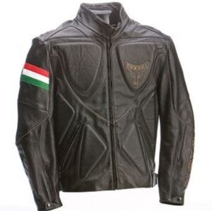 Michael Toschi Leather Moto Jacket XXL